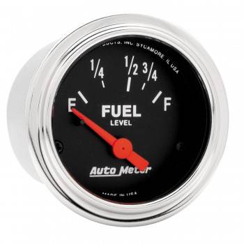 Auto Meter - Auto Meter Traditional Chrome Electric Fuel Level Gauge - 2-1/16 in.