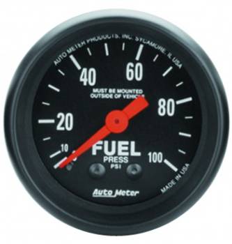 Auto Meter - Auto Meter Z-Series Mechanical Fuel Pressure Gauge - 2-1/16"