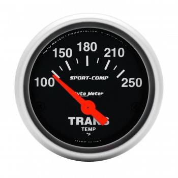 Auto Meter - Auto Meter 2-1/16" Mini Sport-Comp Electric Transmission Temperature Gauge - 100-250