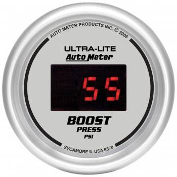 Auto Meter - Auto Meter Ultra-Lite Digital Boost Gauge - 2-1/16 in.