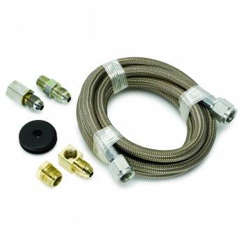 Auto Meter - Auto Meter Braided Stainless Steel Line Kit - 6 Ft. #4 - 3/16" I.D. Fittings