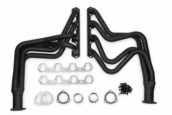Flowtech - Flowtech Long Tube Headers - 1980-95 Ford F100/150/250 2WD 302 V8/1980-88 Ford F100/150/250 4WD 302 V8 - 1.50" Pair - 2.5" Collector - Black Paint