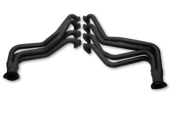 Flowtech - Flowtech Long Tube Headers - 1977-79 Ford F150/250/350 4WD - 351/400M - 1.625" - 3" Collector - Black Paint