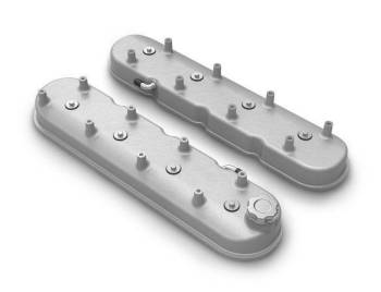 Holley - Holley Aluminum Tall LS Valve Covers - Natural Cast - Natural - GM LS-Series