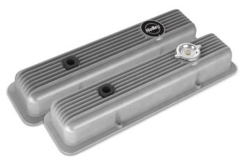 Holley - Holley Muscle Series Valve Covers - SB Chevy -Natural Finish - SB Chevy