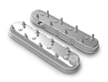 Holley - Holley Aluminum Tall LS Valve Covers - Polished - Polished - GM LS-Series