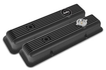 Holley - Holley Muscle Series Valve Covers - SB Chevy -Black Finish - SB Chevy