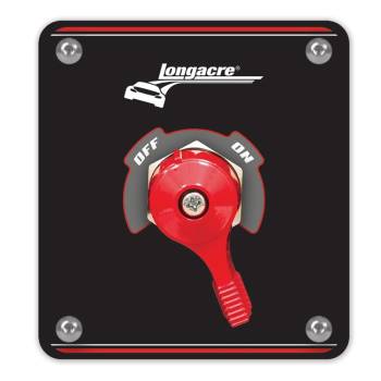 Longacre Racing Products - Longacre High Capacity Battery Disconnect w/ Panel - 4 Terminal