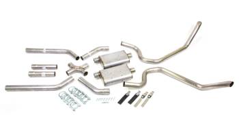 Pypes Performance Exhaust - Pypes Performance Exhaust Street Pro X-Pipe System Exhaust System Cat Back 2-1/2" Diameter 2-1/2" Tips - Stainless