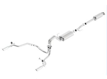 Borla Performance Industries - Borla Performance Industries S-Type Exhaust System Cat Back 3" Tailpipe 4" Tips - Stainless