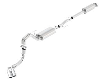 Borla Performance Industries - Borla Performance Industries S-Type Exhaust System Cat Back 3" Tailpipe 4" Tips - Stainless
