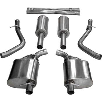 Corsa Performance - Corsa Performance Xtreme Exhaust System Cat Back 2-1/2" Diameter Stock Tips - Stainless