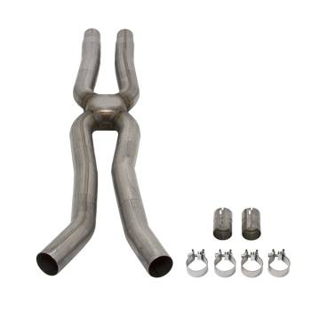 Flowmaster - Flowmaster 2-1/2" Diameter Exhaust X-Pipe Stainless Natural Ford Coyote - Ford Mustang 2015-16