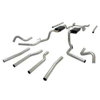 Flowmaster - Flowmaster American Thunder Exhaust System Header Back 2-1/2" Tailpipe 2-1/2" Tips - Steel