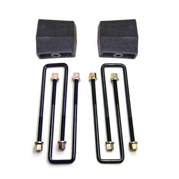 ReadyLift - ReadyLift 5" Lift Leaf Spring Block Kit Hardware Included Rear Iron - Natural