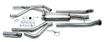 JBA Performance Exhaust - JBA Performance Exhaust Cat Back Exhaust System 3" Tailpipe 3" Tips Stainless - Natural