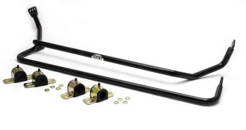 QA1 - QA1 Front/Rear Sway Bar Bolt-On Greasable Graphite/Polyurethane Bushings Steel - Black Powder Coat