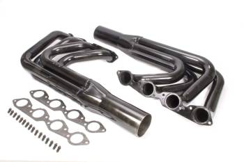 Schoenfeld Headers - Schoenfeld Headers Sprint Headers 2-1/4" Primary 4" Collector Steel - Black Paint
