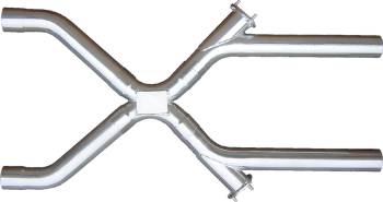 Pypes Performance Exhaust - Pypes Performance Exhaust X-Change Exhaust X-Pipe 3" Diameter Dumps Stainless - Natural