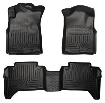 Husky Liners - Husky Liners Front/2nd Seat Floor Liner Weatherbeater Plastic Black - Toyota Tacoma 2005-15