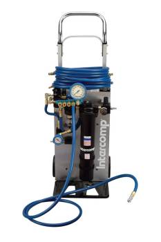 Intercomp - Intercomp Compressed Air/Nitrogen Compatable Tire Drying and Purging System 4 Tire Capacity - Hose/Transport Cart/Vacuum Gauge Included