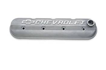 Chevrolet Performance - GM Competition Valve Cover Stock Height Breather Hole Hardware/Gaskets - Chevrolet Logo