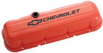 Proform Parts - Proform Performance Parts Tall Valve Covers Baffled Breather Hole Chevrolet Bowtie Logo - Steel