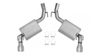 DynoMax Performance Exhaust - DynoMax Dual Ultra Flo Exhaust System Axle Back 2-1/2" Tailpipe 4" Tips - Stainless