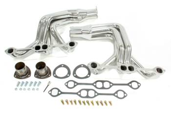 Total Cost Involved Engineering - Total Cost Involved Eng. 1-3/4" Primary Headers 3" Collector Steel Chrome - Small Block Chevy