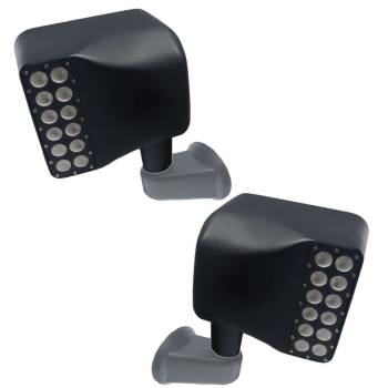 Oracle Lighting Technologies - Oracle Lighting Technologies Side View Mirror Square 12 LED Spot light Electric Adjustment - Plastic