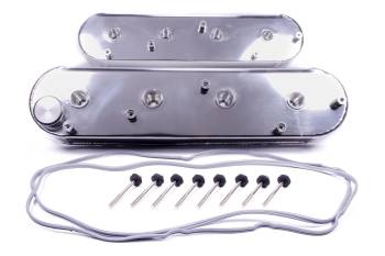 PRW Industries - PRW INDUSTRIES Stock Height Valve Covers Breather Hole Coil Mounts Gaskets/Hardware - Aluminum