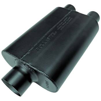 Flowmaster - Flowmaster Super 44 Muffler 3" Center Inlet Dual 2-1/4" Outlets 13 x 9-3/4 x 4" Oval Body 19" Long - Steel