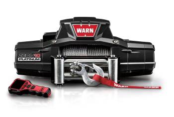 Warn - Warn Zeon 10 Platinum Winch 10000 lb Capacity Roller Fairlead 12 ft Remote - 3/8" x 80 ft Steel Rope