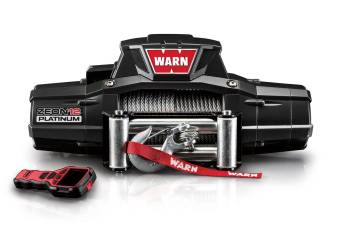 Warn - Warn Zeon 12 Platinum Winch 12000 lb Capacity Roller Fairlead 12 ft Remote - 3/8" x 80 ft Steel Rope