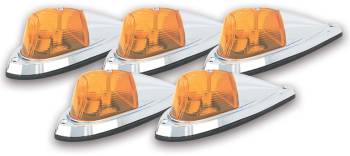 Pacer Performance - Pacer Performance Hi-5 Clearance Light Universal Style 8 x 2-1/2 x 2-1/2" Incandescing - Flat/Curved Mount