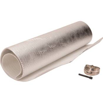 Design Engineering - Design Engineering 24 x 40" Muffler Heat Shield Clamp-On Aluminized Fiberglass Silver - Universal