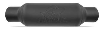 DynoMax Performance Exhaust - DynoMax Thrush Rattler Muffler 4" Center Inlet/Outlet 5 x 12-1/2" Oval Body 18" Long - Steel