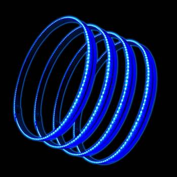 Oracle Lighting Technologies - Oracle Lighting Technologies LED Lighted Wheel Ring Kit 15.5" Diameter Bracket/Mounting Hardware Included Aluminum - Blue