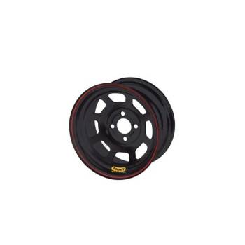 Bassett Racing Wheels - Bassett Racing Wheels 8 Spoke D-Hole Lightweight Wheel 14 x 8" 1.000" Backspace 4 x 4.25" - Steel