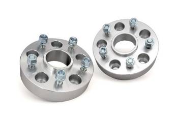 Rough Country - Rough Country 5 x 5.00" Bolt Pattern Wheel Spacer 1-1/2" Thick Aluminum Natural - Pair