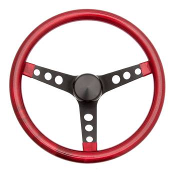 Grant Products - Grant Steering Wheels Metal Flake Steering Wheel 13-1/2" Diameter 3-Spoke - Red Metal Flake Grip
