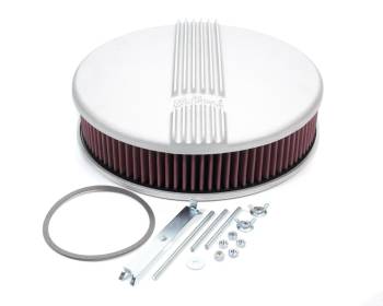 Edelbrock - Edelbrock Classic Air Cleaner Assembly 14" Round 3-29/32" Tall 5-1/8" Carb Flange - Raised Base