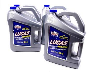 Lucas Oil Products - Lucas Oil Products Magnum Motor Oil 15W40 Conventional 1 gal - Set of 4