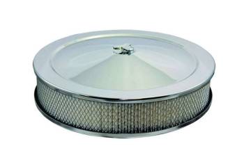 Specialty Products - Specialty Products High Dome Air Cleaner Assembly 14" Round 3" Element 5-1/8" Carb Flange - Drop Base