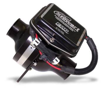 Stewart Components - Stewart Components Electric Water Pump Inline 1-3/4" Hose Barb Inlet/Outlet Aluminum - Black Anodize