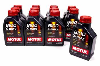 Motul - Motul 8100 X-Max Motor Oil 0W40 Synthetic 1 L - Set of 12