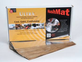 Hushmat - Hushmat Ultra Floor/Dash Kit Heat and Sound Barrier 12 x 23" Sheet 1/8" Thick Rubber - Silver