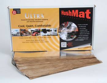 Hushmat - Hushmat Ultra Bulk Kit Heat and Sound Barrier 12 x 23" Sheet 1/8" Thick Rubber - Silver