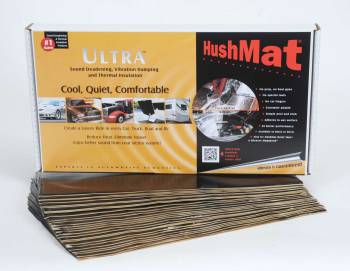 Hushmat - Hushmat Ultra Bulk Kit Heat and Sound Barrier 12 x 23" Sheet 1/8" Thick Rubber - Black