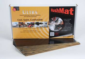 Hushmat - Hushmat Ultra Floor/Dash Kit Heat and Sound Barrier 12 x 23" Sheet 1/8" Thick Rubber - Black